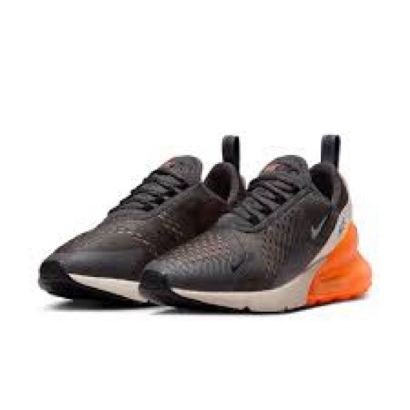 Nike Air Max 270 943345-037 GS crimson phantom Black and Orange Athletic Shoes - Picture 7 of 7